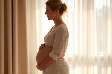 Femme enceinte pratiquant une activité physique douce